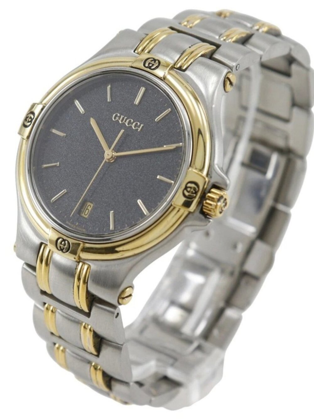 GUCCI Watches 9040M blackDial Stainless Steel Quartz Analog display mens